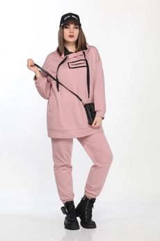 Спортивный костюм 4001 белый + розовый Ladysecret