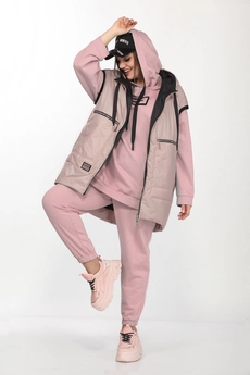 Спортивный костюм 4002 розовый + бежево-розовый Ladysecret