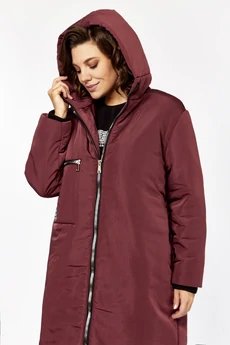 Пальто 5018-1 бордовый Ladysecret