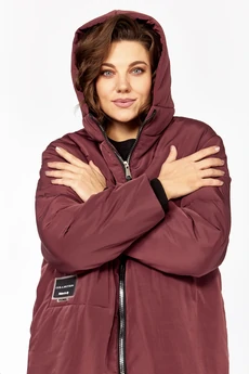 Пальто 5018-1 бордовый Ladysecret