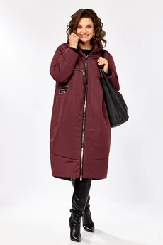 Пальто 5018-1 бордовый Ladysecret