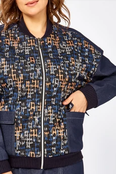 Костюм с юбкой 25103 синий + принт Ladysecret