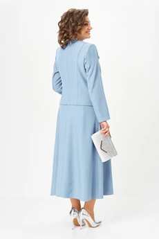 Костюм с юбкой 25105 голубой Ladysecret