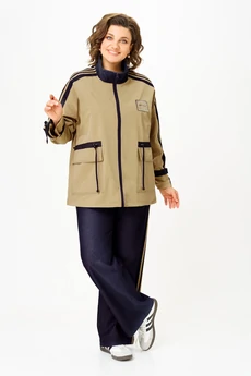 Костюм брючный 25228 платиново-синий Ladysecret