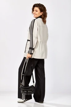 Костюм брючный 25228 платиновый-черный Ladysecret