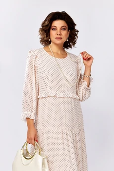 Платье 25301 пудра + горох Ladysecret