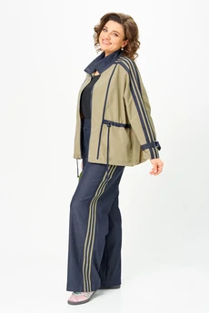 Костюм брючный 26232 хаки-синий Ladysecret