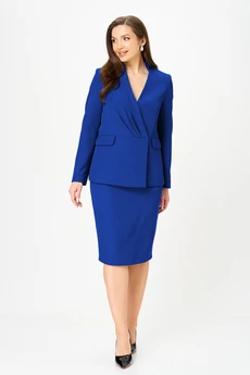 Костюм с юбкой 20303 василек LeNata