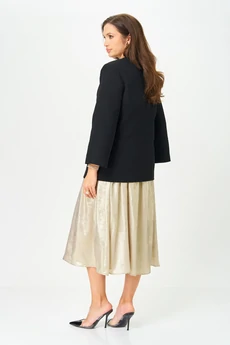 Костюм с платьем 20457 золотой с черным LeNata