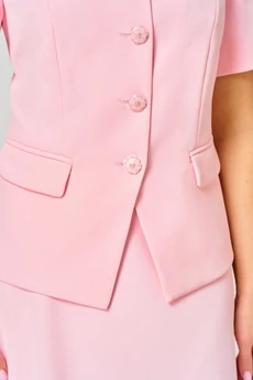 Костюм с юбкой 20505 розовый LeNata