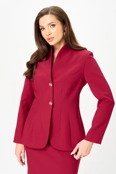 Костюм с юбкой 20549 бордо LeNata