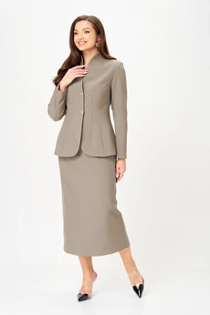 Костюм с юбкой 20549 капучино LeNata