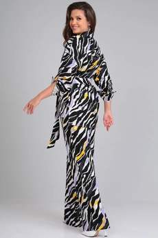 Костюм брючный 21271 фиолетовый + зебра LeNata