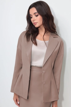Костюм с юбкой 31284 какао LeNata
