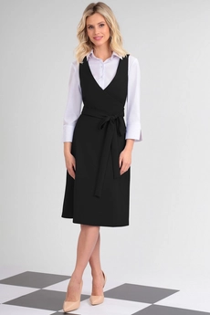 Костюм с юбкой 31299 черный LeNata