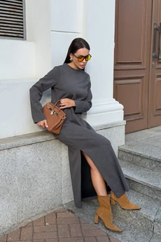 Платье D-061 графит LegendStyle