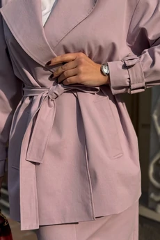 Тренч G-015 лиловый мини LegendStyle