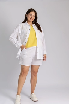 Костюм с шортами K-007 белый LegendStyle