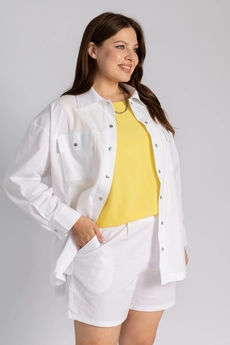 Костюм с шортами K-007 белый LegendStyle