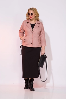 Костюм с платьем 1042 пудра Liliana-style