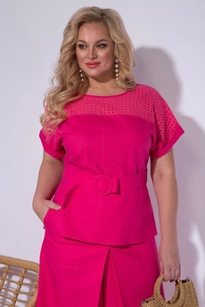 Костюм с шортами 1187 фуксия Liliana-style
