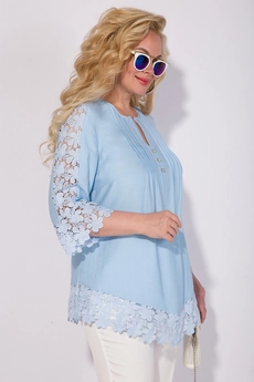 Туника 1288 голубой Liliana-style