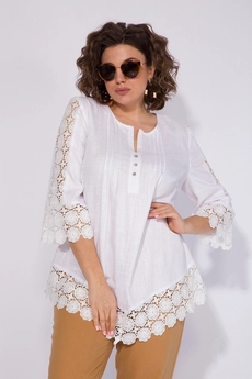 Туника 1288 белый Liliana-style