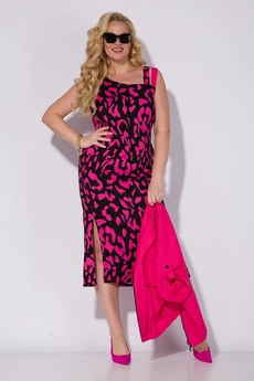 Костюм с платьем 1308 фуксия Liliana-style
