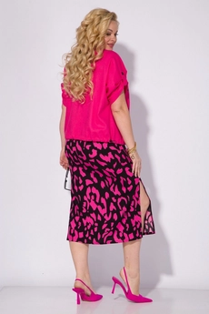 Костюм с платьем 1308 фуксия Liliana-style