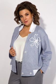 Кардиган 1350 небесный Liliana-style