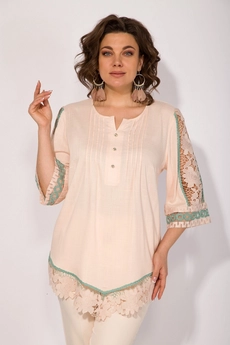 Костюм брючный 1412 БрЛ пудра Liliana-style