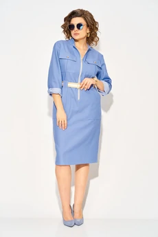 Платье 1416Н голубой Liliana-style