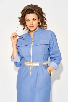 Платье 1416Н голубой Liliana-style