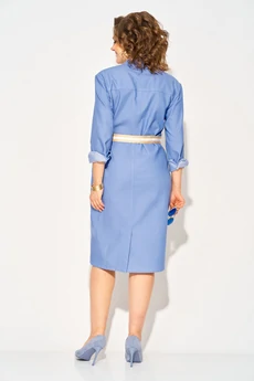 Платье 1416Н голубой Liliana-style