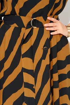 Платье 1418Н карамель + черный Liliana-style