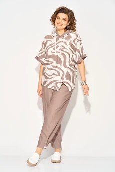 Костюм брючный 1438л капучино Liliana-style