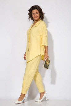 Костюм брючный 1450н лимонный Liliana-style
