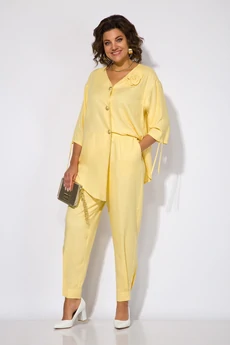 Костюм брючный 1450н лимонный Liliana-style