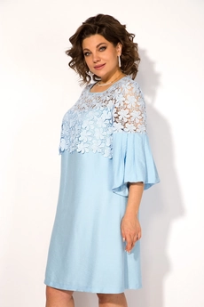 Платье 1458 голубой Liliana-style