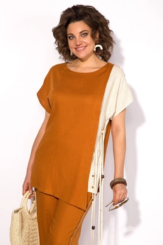 Костюм брючный 1461 карамель Liliana-style
