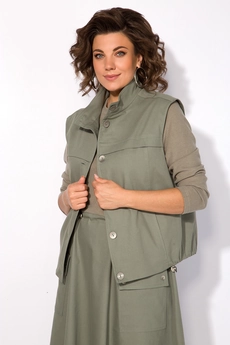 Костюм с платьем 1466 хаки Liliana-style