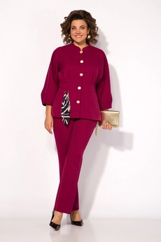 Костюм брючный 1469 бургунди Liliana-style