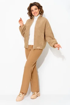 Костюм брючный 1481БрПн кэмэл Liliana-style