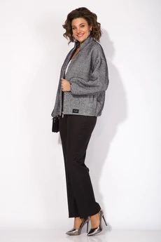 Костюм брючный 1481БрПн черный Liliana-style
