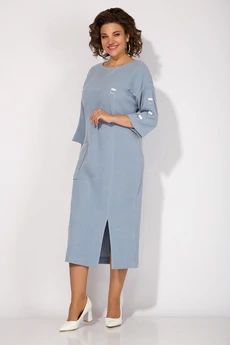 Платье 1485 голубой Liliana-style