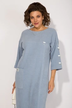 Платье 1485 голубой Liliana-style