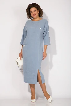 Платье 1485 голубой Liliana-style