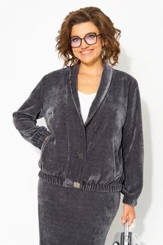 Костюм с юбкой 1487 графит Liliana-style