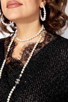 Костюм с юбкой 1494К черный Liliana-style