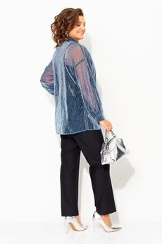 Костюм брючный 1496БрПн синий Liliana-style